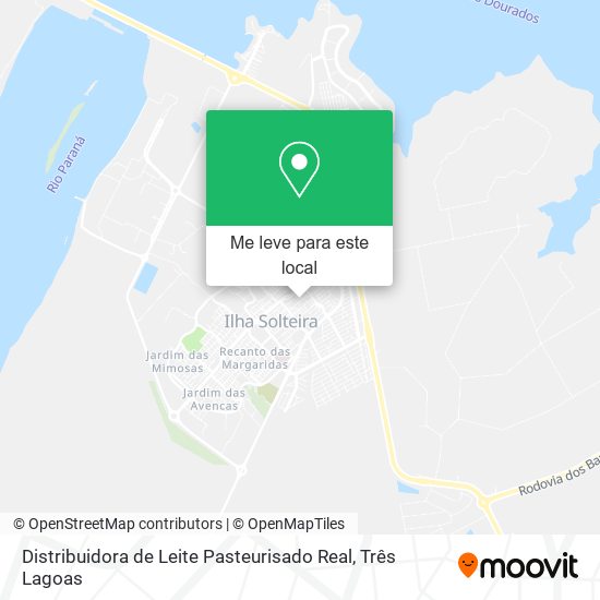Distribuidora de Leite Pasteurisado Real mapa