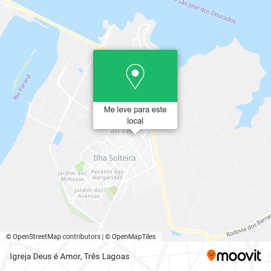 Igreja Deus é Amor mapa