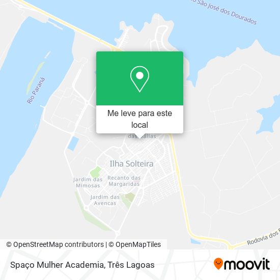 Spaço Mulher Academia mapa