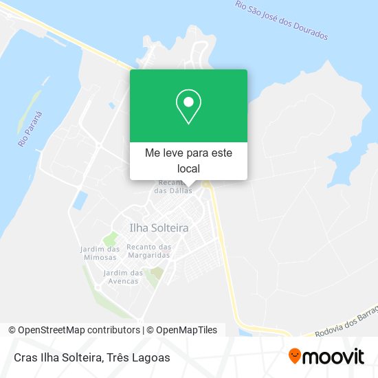 Cras Ilha Solteira mapa