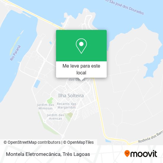 Montela Eletromecânica mapa
