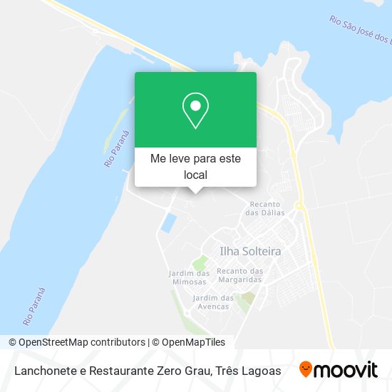 Lanchonete e Restaurante Zero Grau mapa