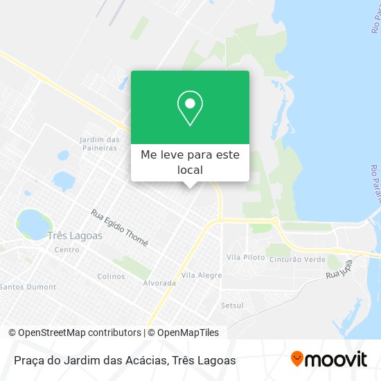 Praça do Jardim das Acácias mapa