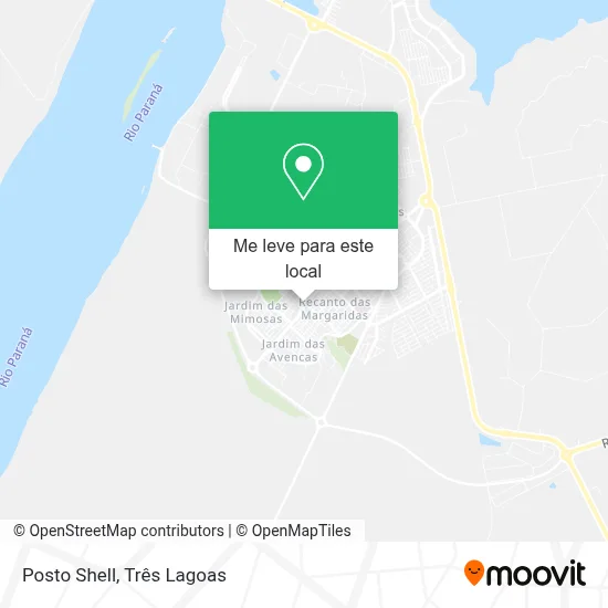 Posto Shell mapa