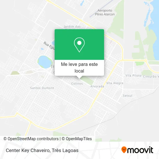 Center Key Chaveiro mapa