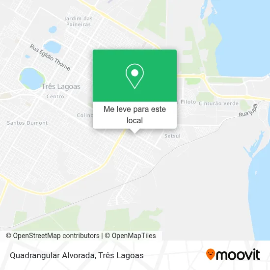 Quadrangular Alvorada mapa
