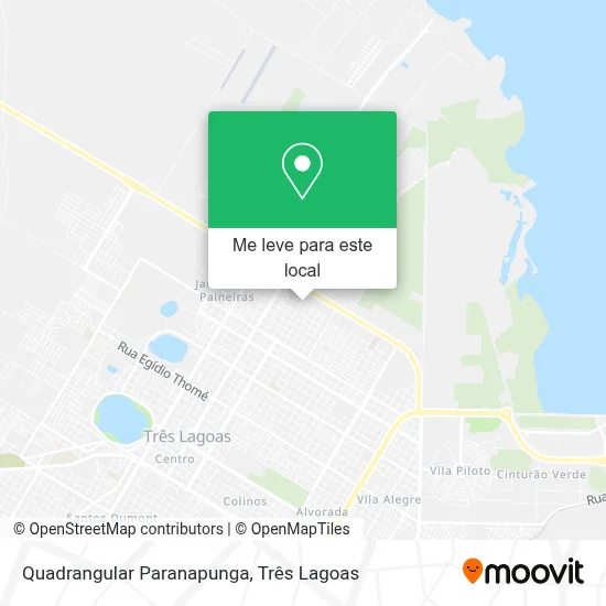 Quadrangular Paranapunga mapa