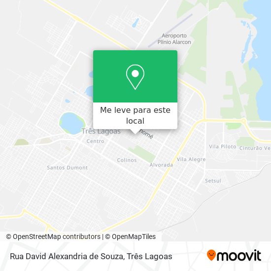 Rua David Alexandria de Souza mapa
