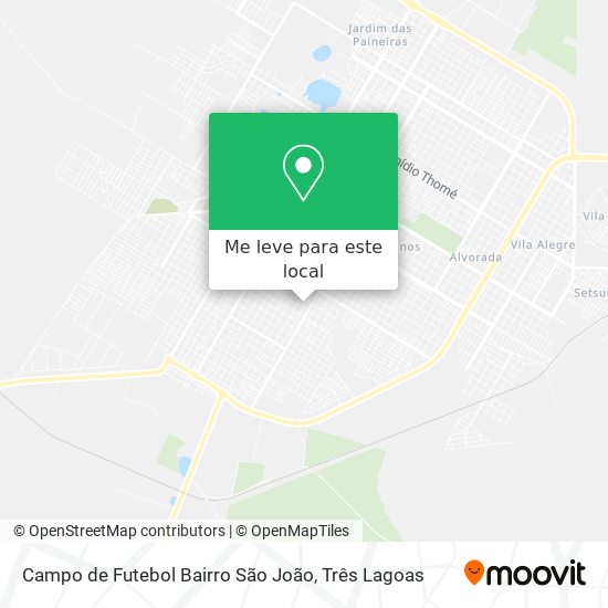 Campo de Futebol Bairro São João mapa