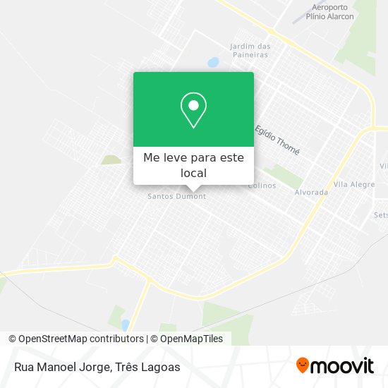 Rua Manoel Jorge mapa