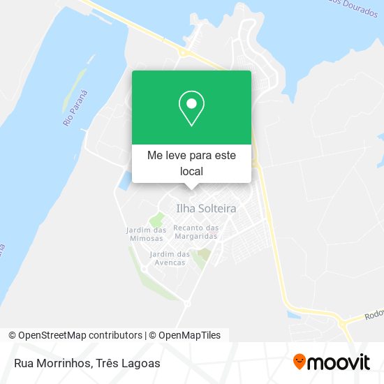 Rua Morrinhos mapa