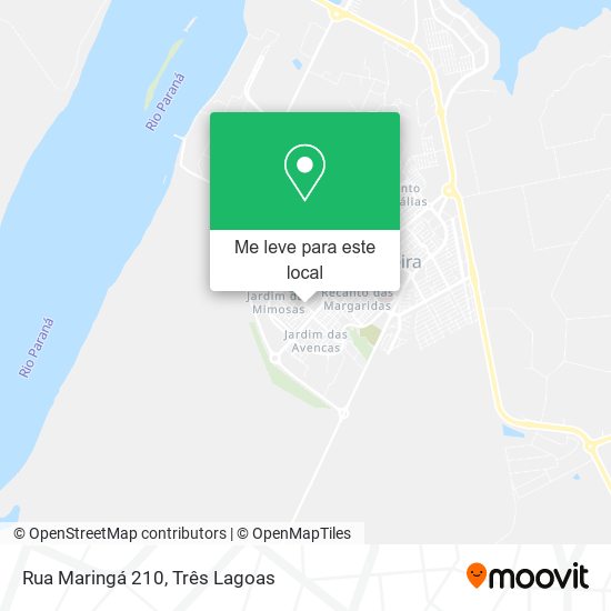 Rua Maringá 210 mapa