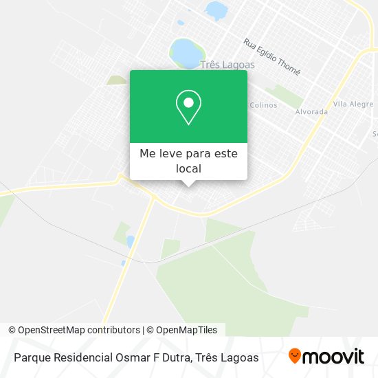 Parque Residencial Osmar F Dutra mapa