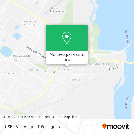 USB - Vila Alegre mapa