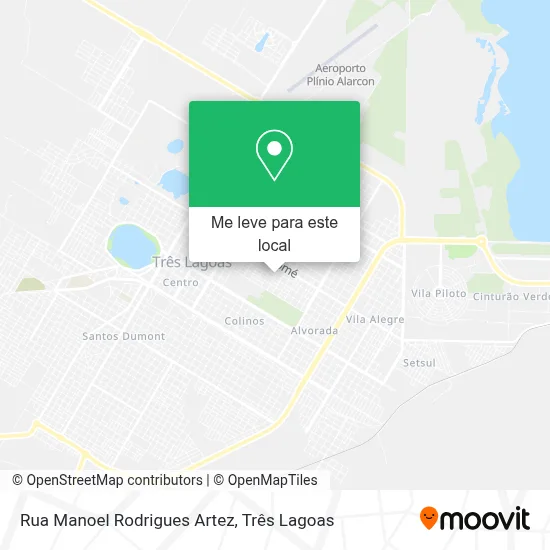 Rua Manoel Rodrigues Artez mapa