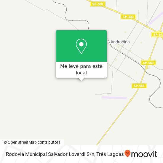 Rodovia Municipal Salvador Loverdi S / n mapa