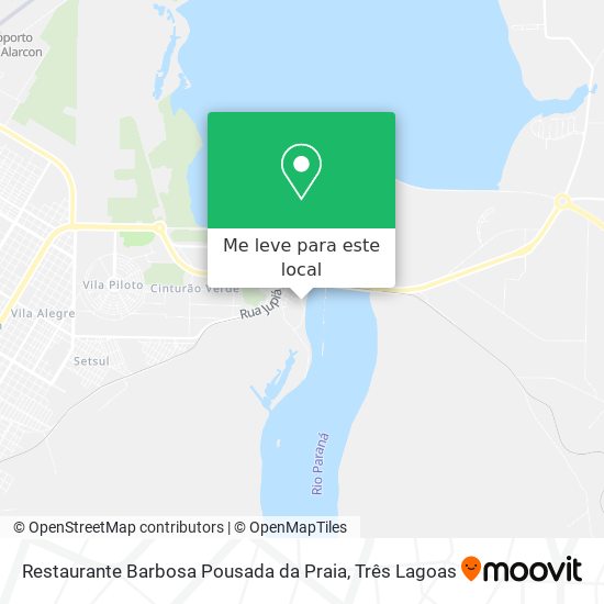 Restaurante Barbosa Pousada da Praia mapa
