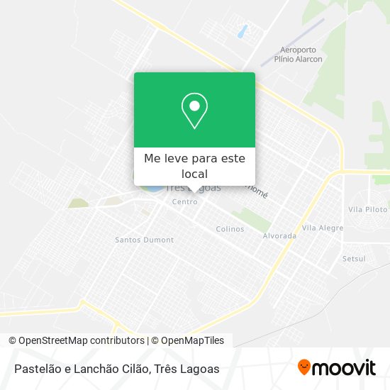 Pastelão e Lanchão Cilão mapa