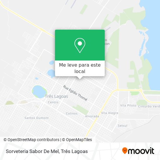 Sorveteria Sabor De Mel mapa