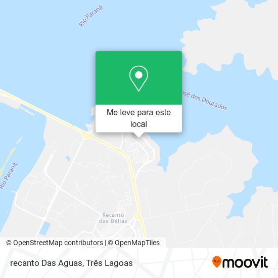 recanto Das Aguas mapa