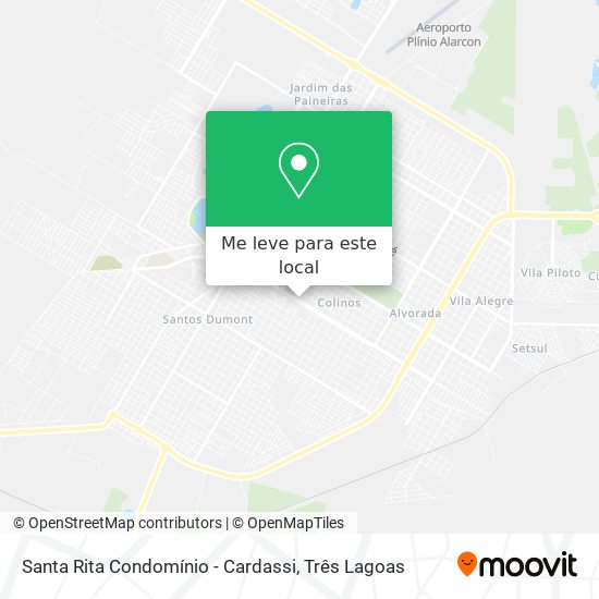 Santa Rita Condomínio - Cardassi mapa