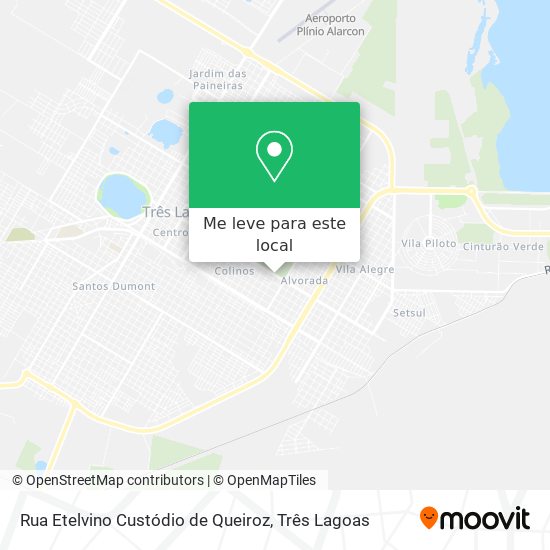 Rua Etelvino Custódio de Queiroz mapa