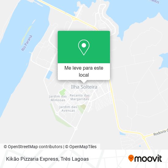 Kikão Pizzaria Express mapa