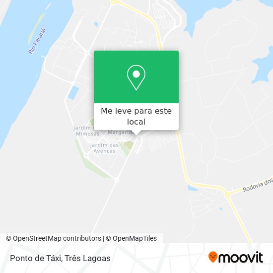 Ponto de Táxi mapa