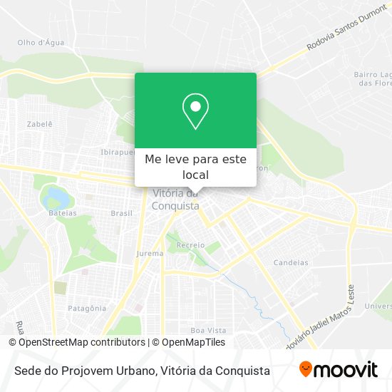 Sede do Projovem Urbano mapa