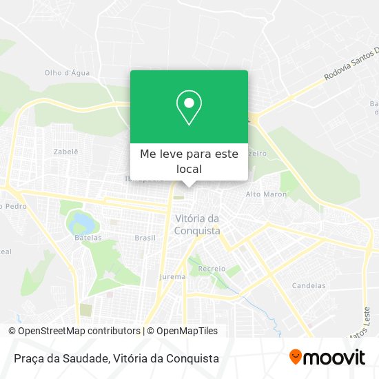 Praça da Saudade mapa