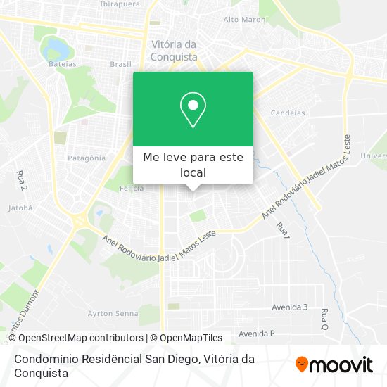 Condomínio Residêncial San Diego mapa
