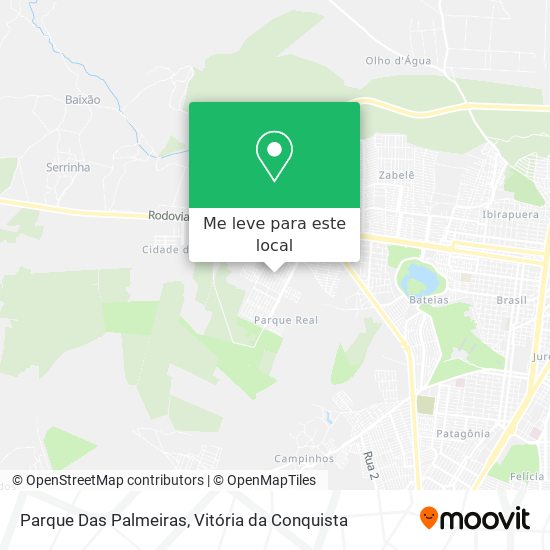 Parque Das Palmeiras mapa