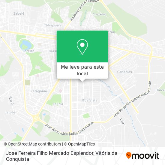 Jose Ferreira Filho Mercado Esplendor mapa