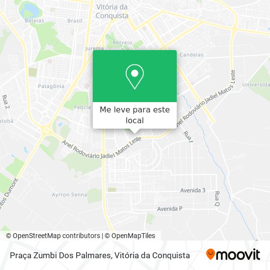 Praça Zumbi Dos Palmares mapa