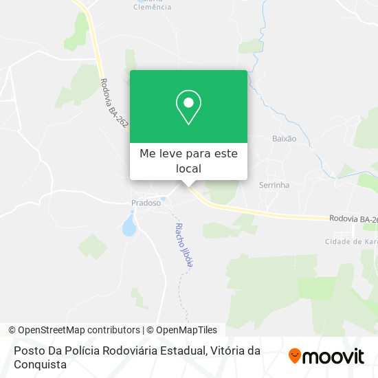 Posto Da Polícia Rodoviária Estadual mapa