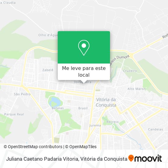 Juliana Caetano Padaria Vitoria mapa