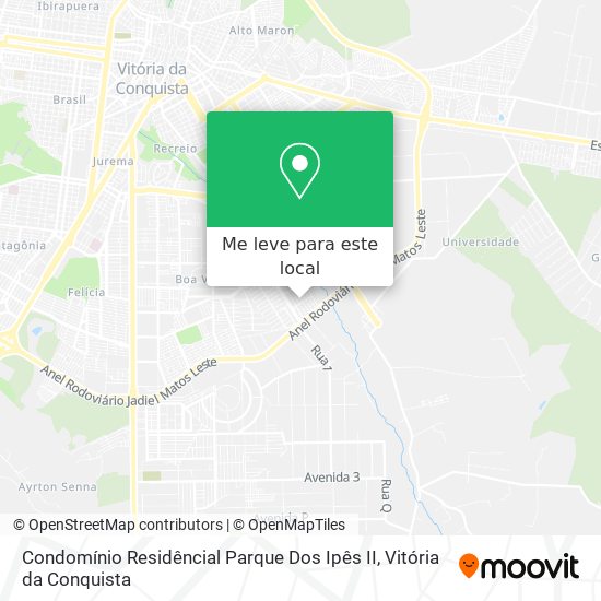 Condomínio Residêncial Parque Dos Ipês II mapa