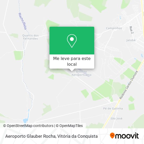 Aeroporto Glauber Rocha mapa