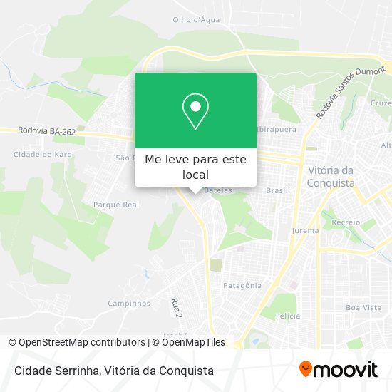 Cidade Serrinha mapa