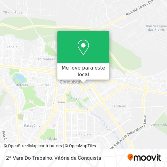 2ª Vara Do Trabalho mapa