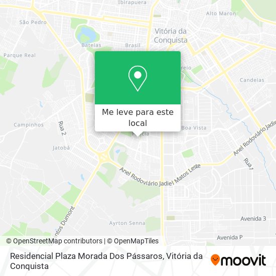 Residencial Plaza Morada Dos Pássaros mapa