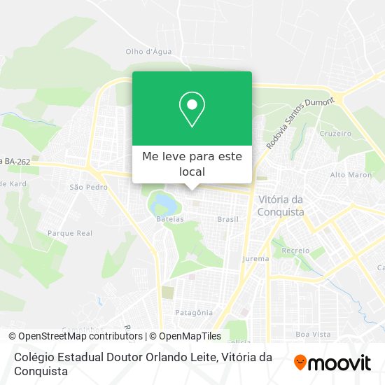 Colégio Estadual Doutor Orlando Leite mapa