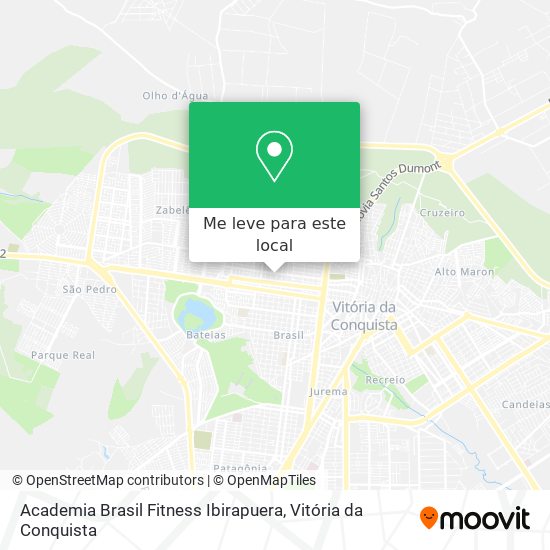 Academia Brasil Fitness Ibirapuera mapa