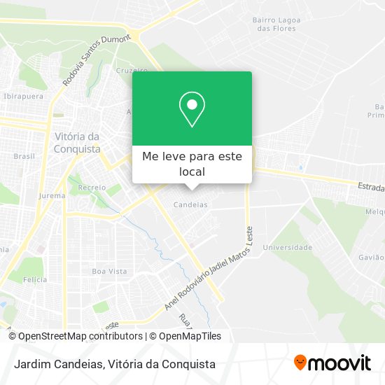 Jardim Candeias mapa
