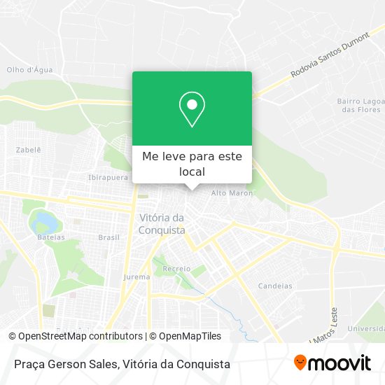 Praça Gerson Sales mapa