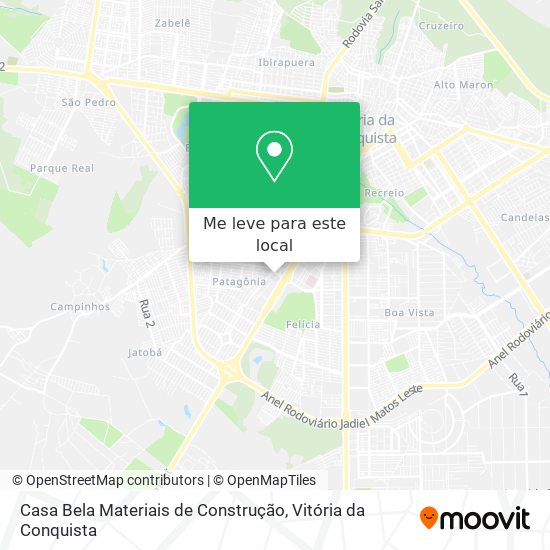 Casa Bela Materiais de Construção mapa