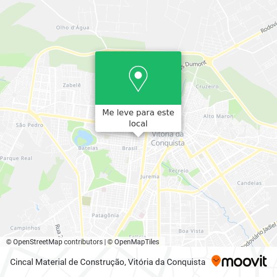 Cincal Material de Construção mapa