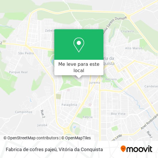 Fabrica de cofres pajeú mapa