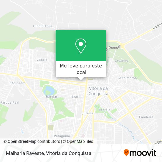 Malharia Raveste mapa