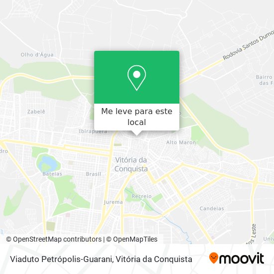 Viaduto Petrópolis-Guarani mapa